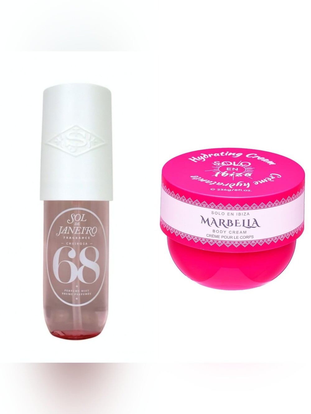 NWT SET Sol de Janeiro Cheirosa 68 Beija Flor Perfume Mist and Sol en Ibiza SET